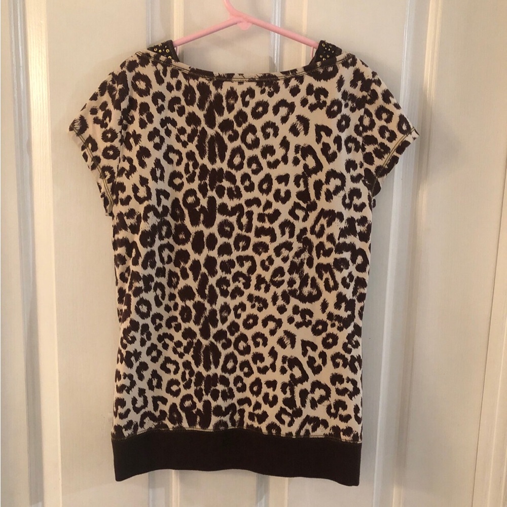Limited Too Vintage Leopard Sequin/Rhinestone Top - Picture 5 of 5